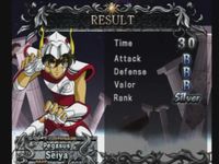 une photo d'Ã©cran de Saint Seiya - Le Sanctuaire sur Sony Playstation 2